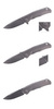 LionSteel T folding knife.R.E. Titanium Grey / Satin Blade (TRE GY)