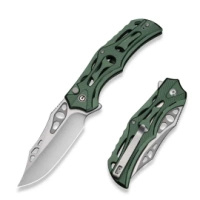 Civivi Biophase Green Aluminum, Satin Nitro-V Folding Knife (C23083-1)