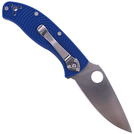 Spyderco Tenacious FRN Blue CPM S35VN Plain Folding Knife (C122PBL)