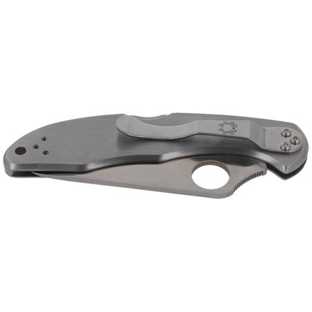 Spyderco Delica 4 Stainless Steel Plain Folding Knife (C11P)