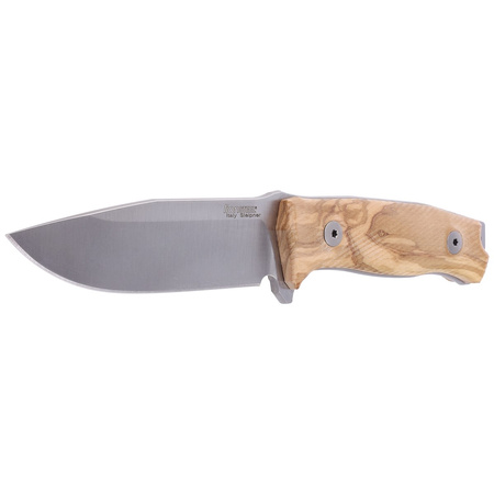 LionSteel G10 Canvas Olive Woods knife, Satin Blade (M5 UL)