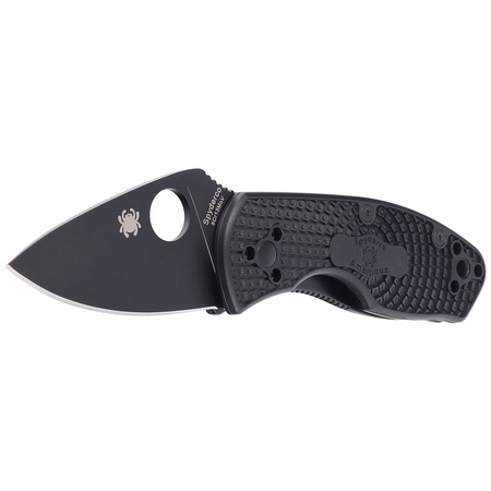 Spyderco Ambitious Black FRN Folding Knife, Black Blade (C148PBBK)
