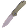 CIVIVI Elementum Flipper Knife Olive Micarta, Satin Finish (C907S)