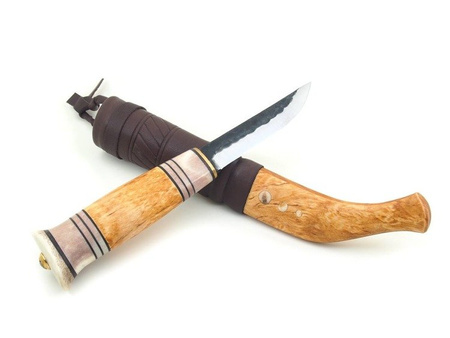 Erapuu Curly Birch 95 puukko knife - Handmade