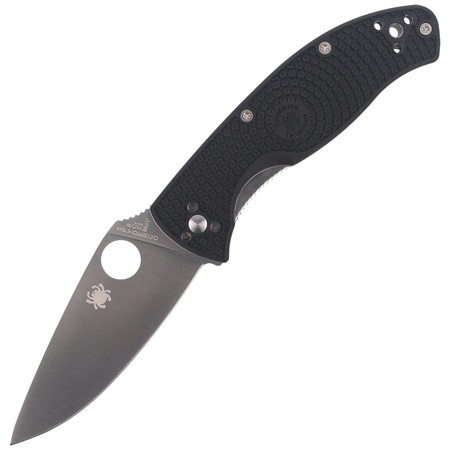 Spyderco Tenacious FRN Black Plain Folding Knife (C122PBK)