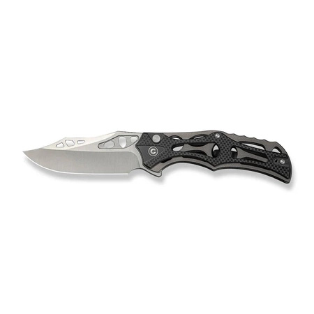 Civivi Biophase Black Aluminum / Black G10 Folding Knife, Satin Nitro-V (C23083C-3)