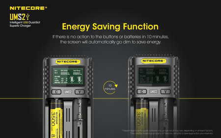 Battery charger - Nitecore UMS2