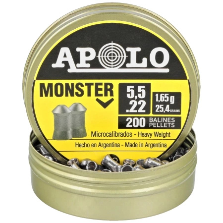Apolo - Monster 5.52 mm shotgun shell, 200 rounds. 1.65g/25.4gr (19931-2)