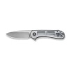 Civivi Elementum Flipper Folding Knife Polished Lexan, Satin D2 (C907A-7)