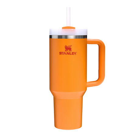 Stanley Quencher H2 thermal mug.About FlowState Tumbler Goldenrod Coral 1.18 L