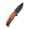Civivi Regulatron Guibourtia Wood Folding Knife, Black Stonewashed Nitro-V (C23006-3)