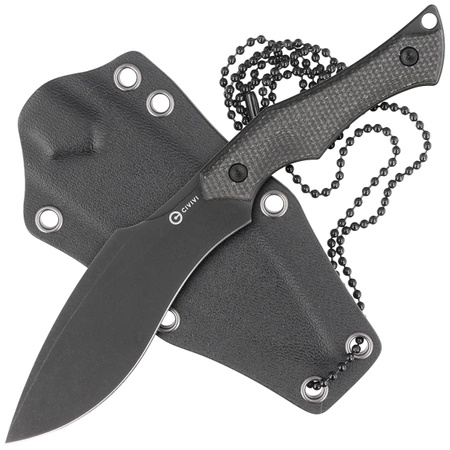 Civivi Vaquita II Dark Green Canvas Micarta, Black Stonewashed Nitro-V knife by Nate Matlack (C047C-3)