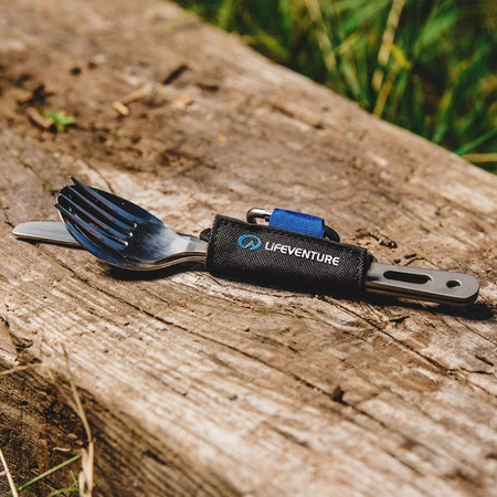 Titanium hiking cutlery - Lifeventure Titanium Cutlery Set