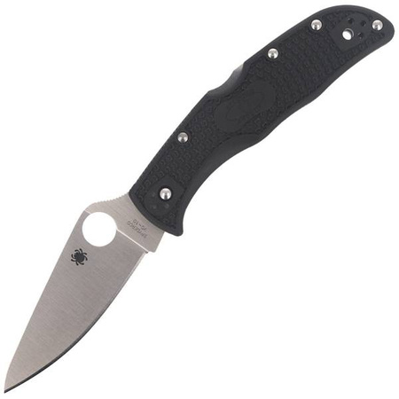 Spyderco Endela Lightweight FRN Black Plain Folding Knife (C243PBK)