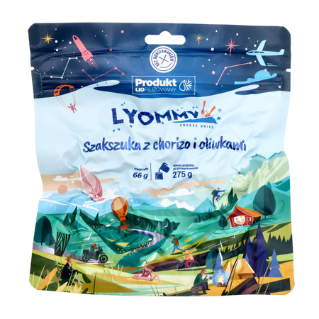 Lyommy - Freeze-dried food Shakshuka with chorizo and olives
