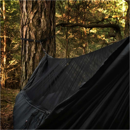 TigerWood - Dragonfly V2 Long hammock with mosquito net - black