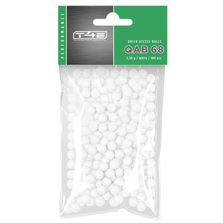 T4E Performance QAB glass-polymer balls .68, 3.59 g 100 pcs. white