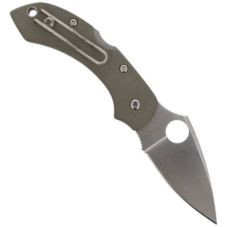 Spyderco Dragonfly G-10 Folige Green Plain Folding Knife - C28GPFG