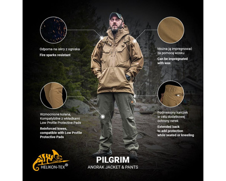 Helikon Pilgrim bushcraft pants - Coyot