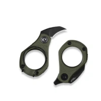 Civivi Pyrus OD Green G10, Black Stonewashed 14C28N Folding Knife by Ostap Hel (C23038-4)