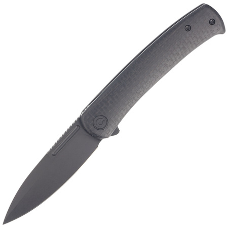 Civivi Cetos Black Micarta Coarse / Stainless, Black Stonewashed 14C28N (C21025B-2) knife