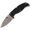 Spyderco Enuff FRN Black Leaf Plain Knife - FB31PBK