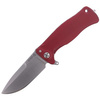 LionSteel SR11A Aluminum Red / Satin Blade Folding Knife (SR11A RS)