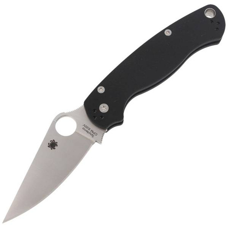 Spyderco Para Military 2 G-10 Black Plain Folding Knife - C81GP2