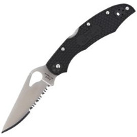 Spyderco Byrd Cara Cara 2 FRN Combination Folding Knife (BY03PSBK2)