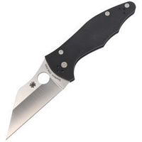 Spyderco Yojimbo 2 G-10 Black Plain Folding Knife - C85GP2