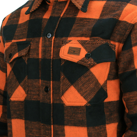 Longhorn Lumberjack Flannel Shirt - Red