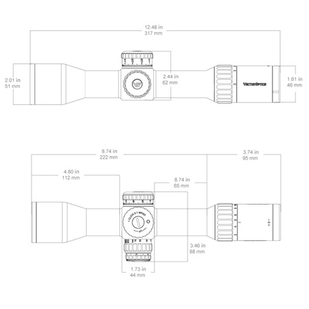 Vector Optics - Forester 1-5x SFP LPVO running telescope - 30 mm - G4 Fiber - Black - SCOC-54