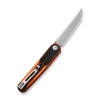 Civivi KwaiQ Orange/Black G10 Folding Knife, Satin Nitro-V by Rafal Brzeski (C23015-2)