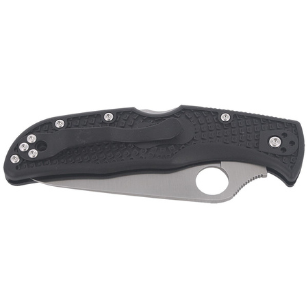 Spyderco Endela Lightweight FRN Black Plain Folding Knife (C243PBK)