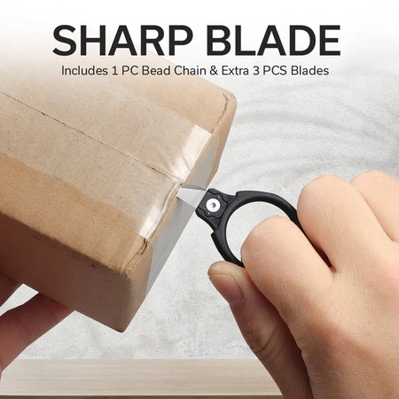 Civivi Quick Snip Black ABS with Rubber Coating, 6Cr13 (C22022A-1) neck knife