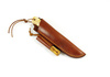 Casstrom - Woodsman knife scabbard with handle - Cognac Brown