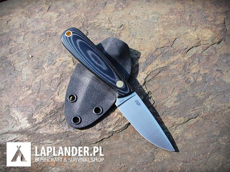 Brisa Necker 70 F knife - Black Micarta - Kydex scabbard