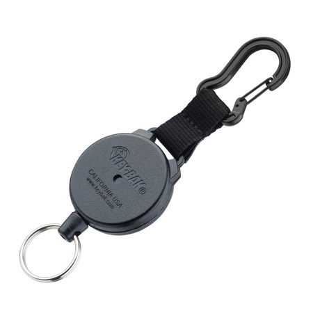 Key-Bak - SecurIt Xtreme Duty Retractor - 28" - Kevlar - Black - 0488-6034