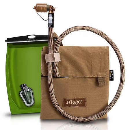 Source - Kangaroo Canteen 1L water tank with pouch - Coyote