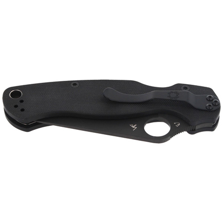 Spyderco Para Military 2 G-10 Black / Black Blade Folding Knife - C81GPBK2