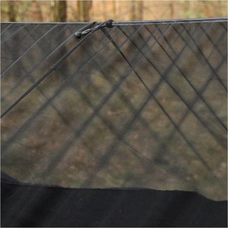 TigerWood - Bear - Camp hammock with mosquito net - black