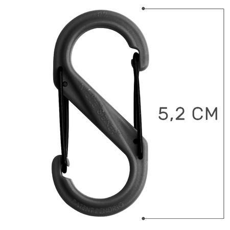 Nite Ize Carabiner - S-Biner #2 - Plastic Black Gate - Black