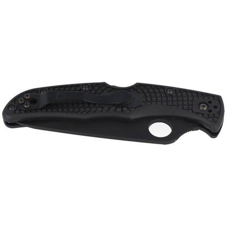 Spyderco Endura 4 FRN Black/Black Blade Combination Folding Knife (C10PSBBK)