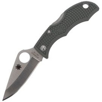 Spyderco Ladybug 3 Foliage Green FRN Plain Folding Knife - LFGP3