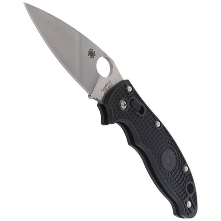 Spyderco Manix 2 Black Lightweight Plain Folding Knife - C101PBK2