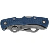 Spyderco Dyad Jr Folding Knife. Lighweight Sprint Run Cobalt Blue FRN, Satin CPM SPY27 by Sal Glesser (C39PSCBL)