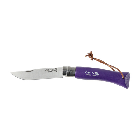 Opinel Colorama 07 inox grab purple folding knife