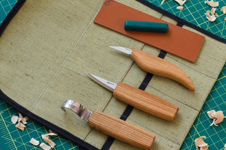 Carving Knife Set - BeaverCraft S17 - Extended Spoon and Whittle Knife Set