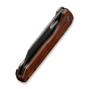 Civivi Nugz Guivourtia Wood Folding Knife, Black Stonewasahed 14C28N by Matthew Wehrwein (C23060-3)