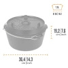 Petromax Cast Iron Spirit Oven FT9-T without feet